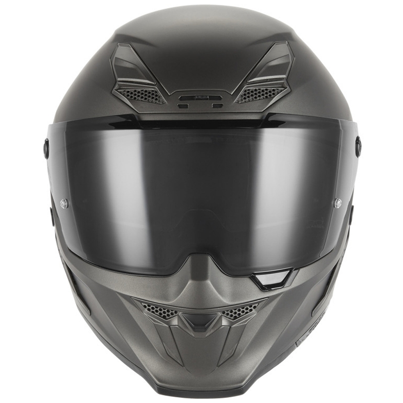 Casque intégral de moto NOX Exclusive Goliath, titane mat