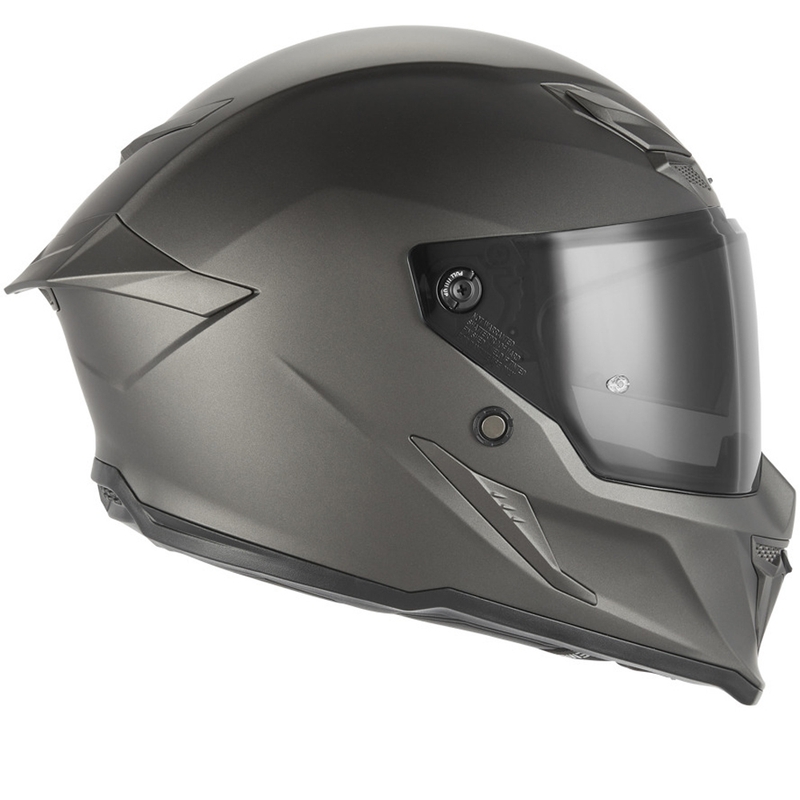Casque intégral de moto NOX Exclusive Goliath, titane mat