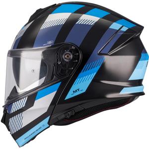 Casque de moto modulable MT Genesis SV Stroke B7 noir-bleu