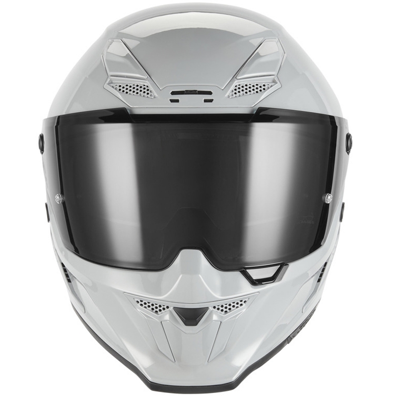 Casque intégral de moto NOX Exclusive Goliath gris-blanc