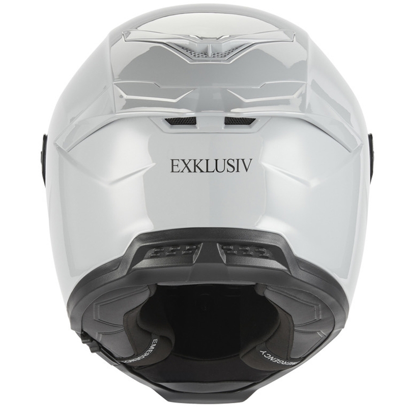 Casque intégral de moto NOX Exclusive Goliath gris-blanc
