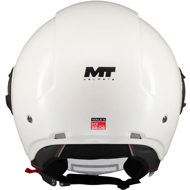 Casque de moto ouvert MT Viale SV S Pure A0 blanc