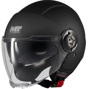 Casque de moto jet MT Viale SV S Pure A1 noir mat