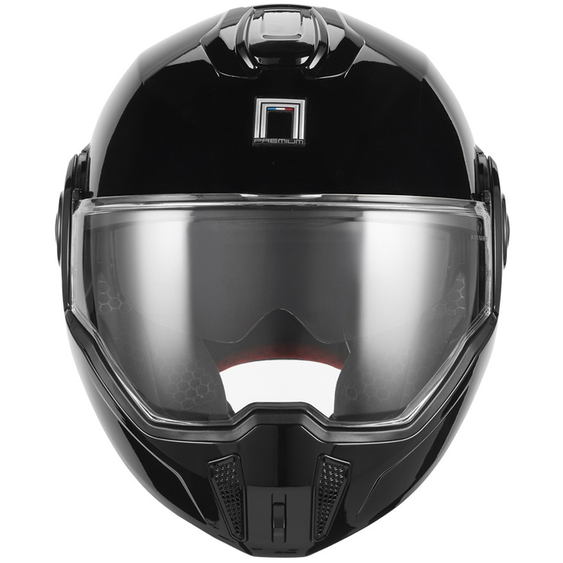 Casque de moto modulable NOX PREMIUM Spinner noir