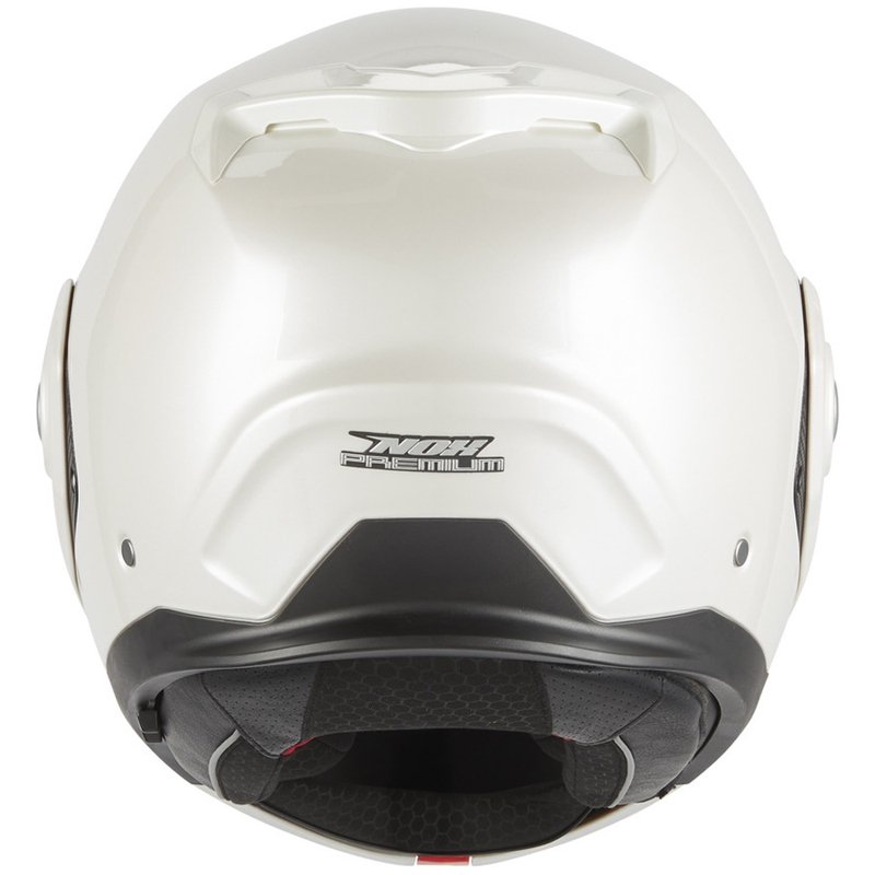 Casque de moto modulable NOX PREMIUM Spinner blanc