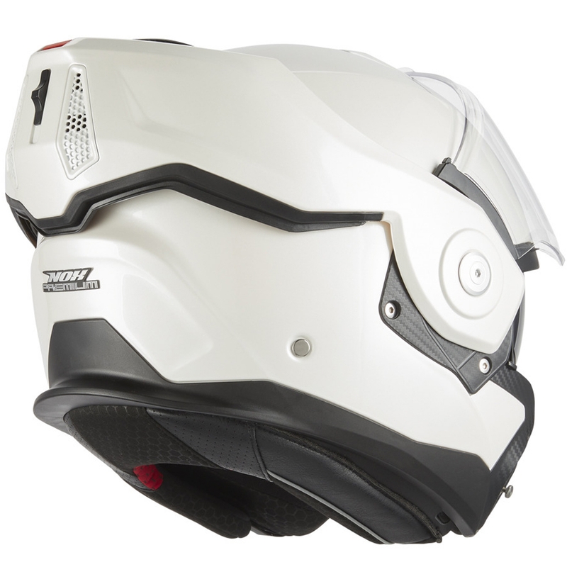 Casque de moto modulable NOX PREMIUM Spinner blanc