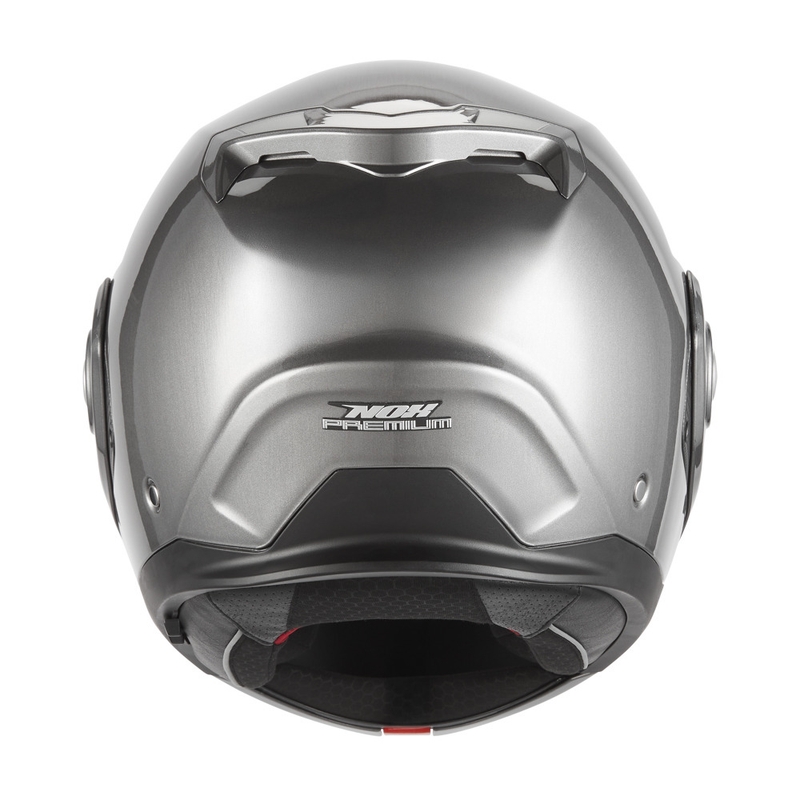 Casque de moto modulable NOX PREMIUM Spinner, titane mat