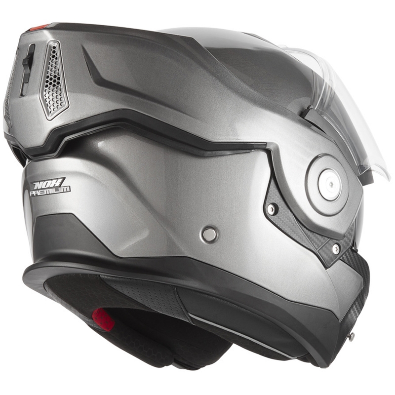 Casque de moto modulable NOX PREMIUM Spinner, titane mat