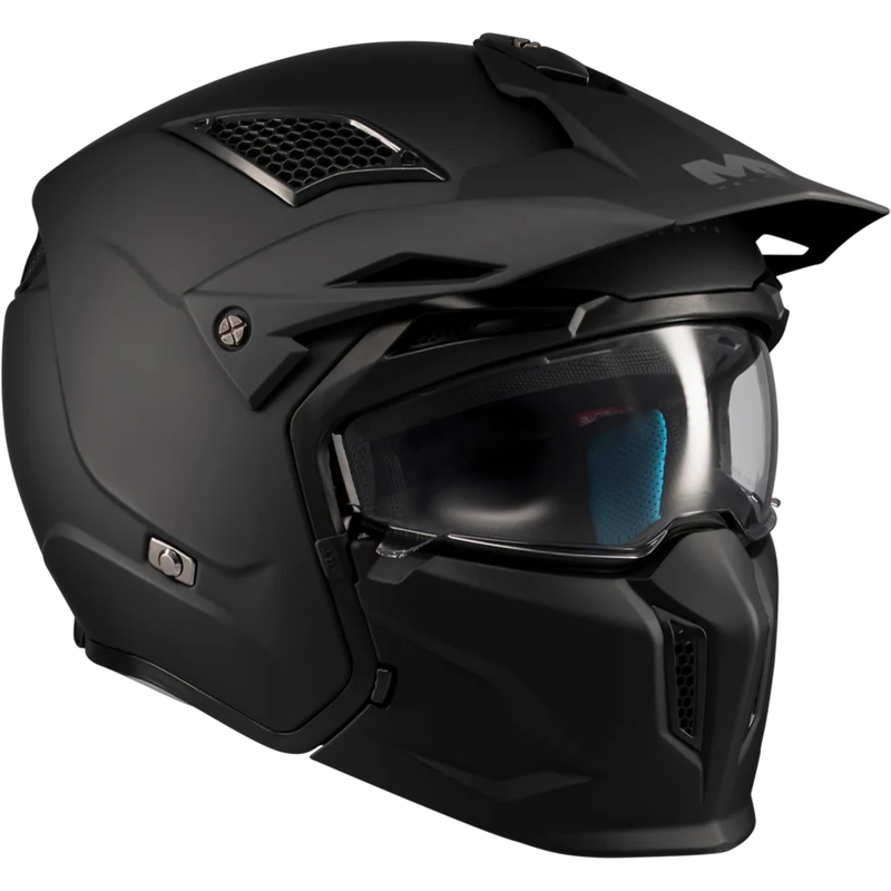 Casque de moto modulable MT Streetfighter SV S Pure A1 noir mat