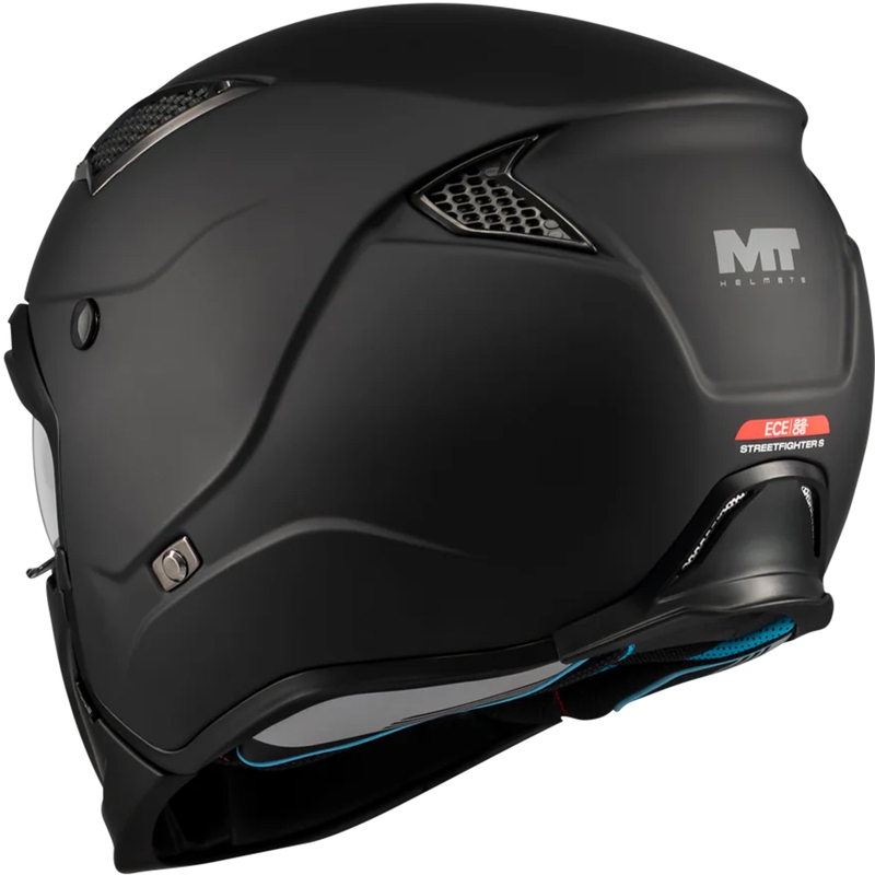 Casque de moto modulable MT Streetfighter SV S Pure A1 noir mat