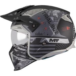 Casque de moto modulable MT Streetfighter SV S Belic B2 noir-gris mat
