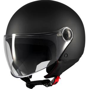 Casque de moto jet MT Street S Pure A1 noir mat