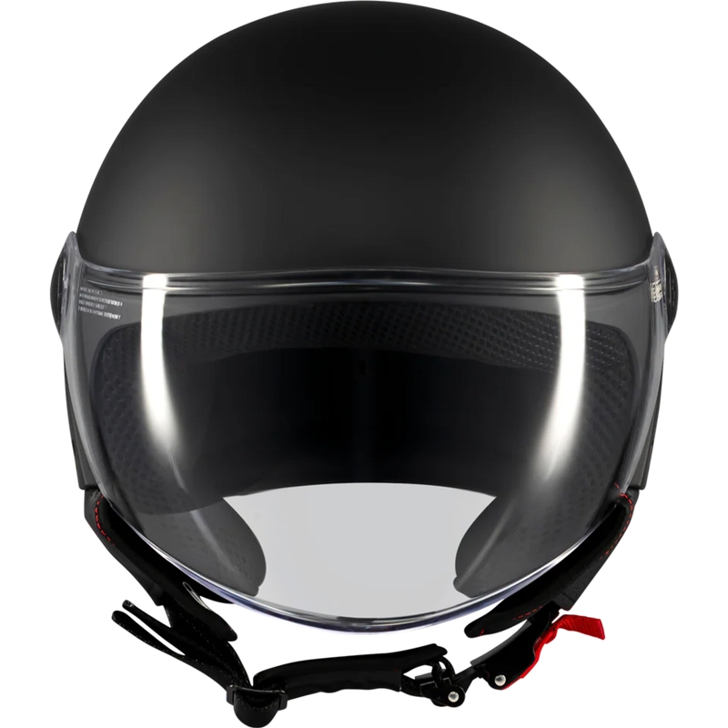 Casque de moto jet MT Street S Pure A1 noir mat