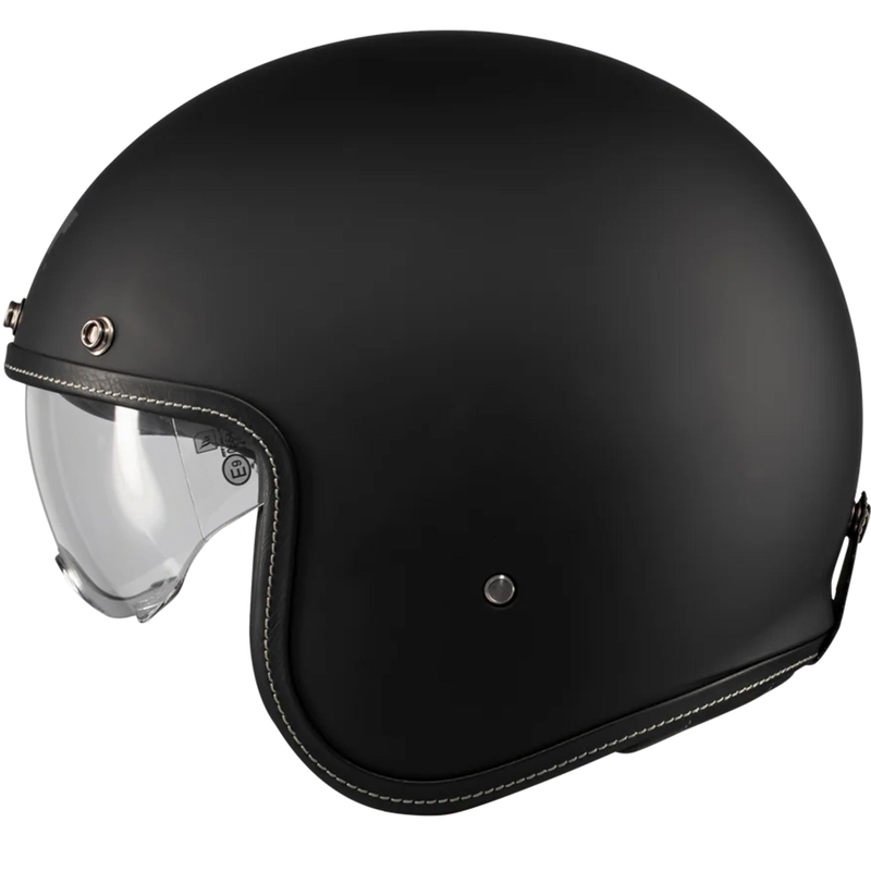 Casque de moto ouvert MT Lemans 2 SV S Pure A1 noir mat