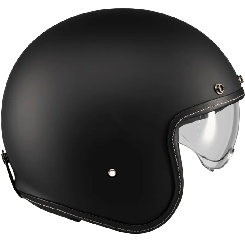 Casque de moto ouvert MT Lemans 2 SV S Pure A1 noir mat