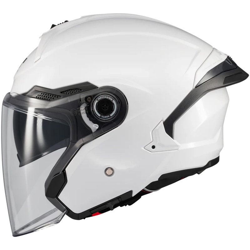Casque de moto ouvert MT Cosmo SV Pure A0 blanc