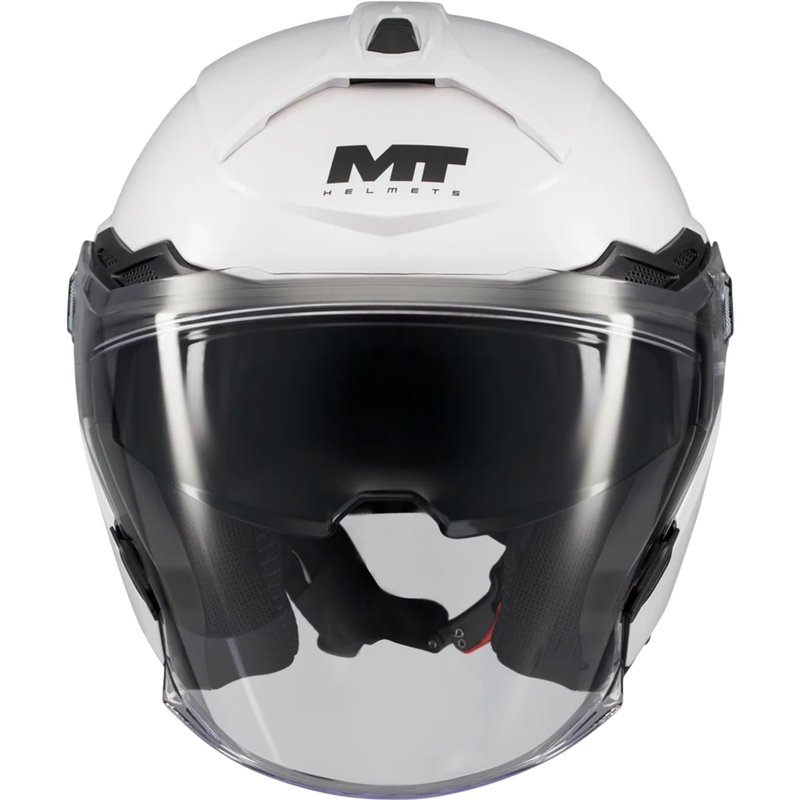 Casque de moto ouvert MT Cosmo SV Pure A0 blanc