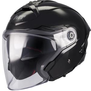 Casque de moto ouvert MT Cosmo SV Pure A1 noir