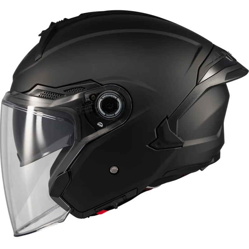Casque de moto jet MT Cosmo SV Pure A1 noir mat
