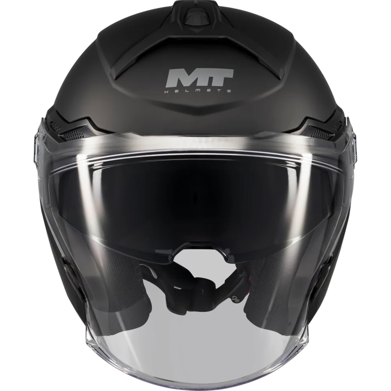 Casque de moto jet MT Cosmo SV Pure A1 noir mat