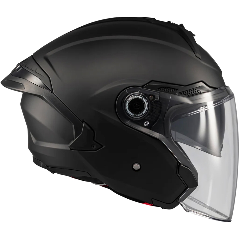 Casque de moto jet MT Cosmo SV Pure A1 noir mat