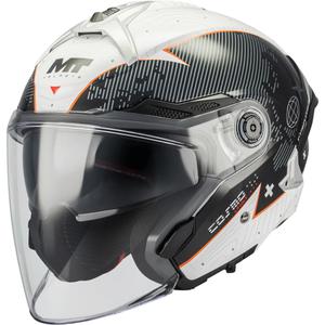 Casque de moto ouvert MT Cosmo SV Layout A1 noir-gris