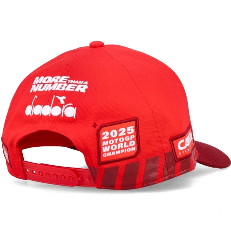 Casquette Ducati Marc Marquez 93 Midvisor Champion du Monde rouge