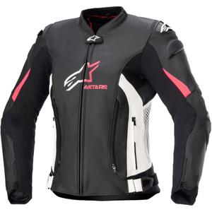 Veste moto femme Alpinestars GP PLUS 4 Noir, blanc et rose