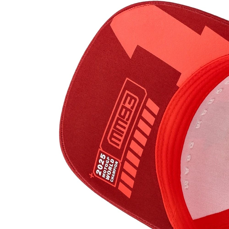 Casquette rouge Marc Marquez 93 Midvisor World Champion