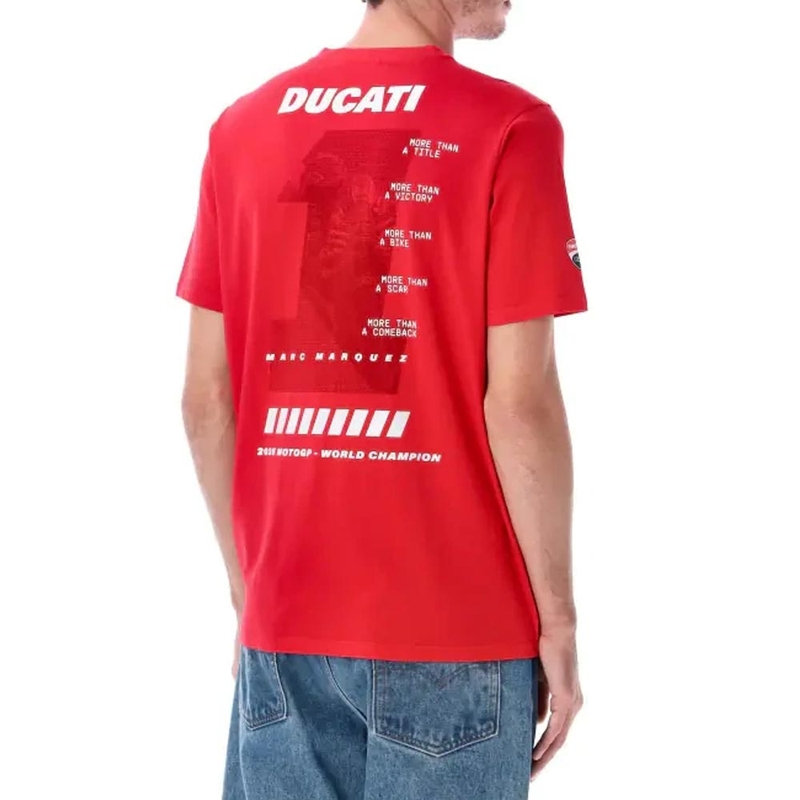 T-shirt Ducati Marc Marquez MM93 Champion du Monde rouge