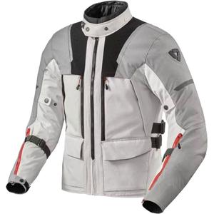 Veste moto Revit Offtrack 2 H2O gris clair-argenté