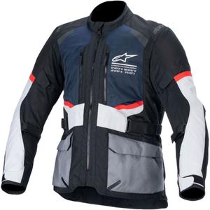 Veste moto Alpinestars Andes Drystar bleu foncé-noir-gris clair