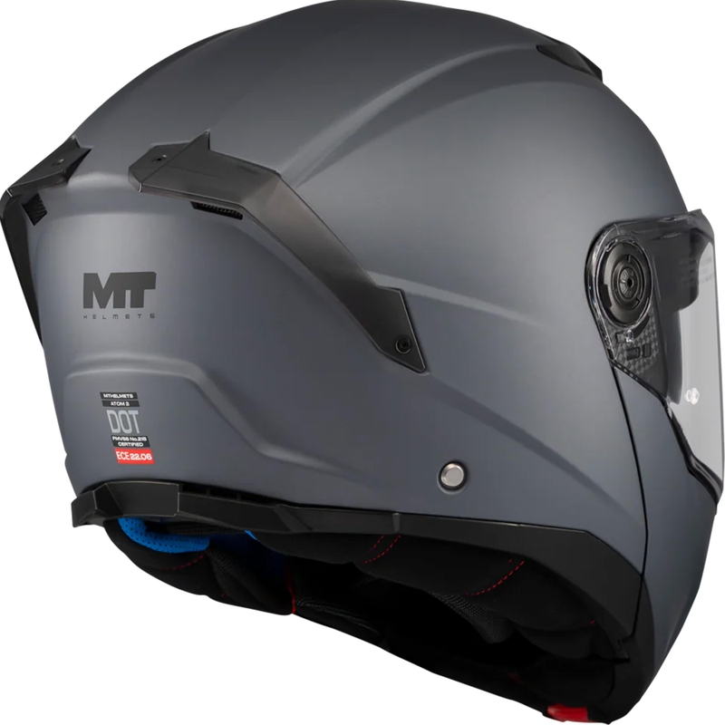 Casque de moto modulable MT Atom 2 SV Pure A2 gris mat