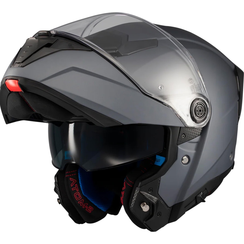 Casque de moto modulable MT Atom 2 SV Pure A2 gris mat