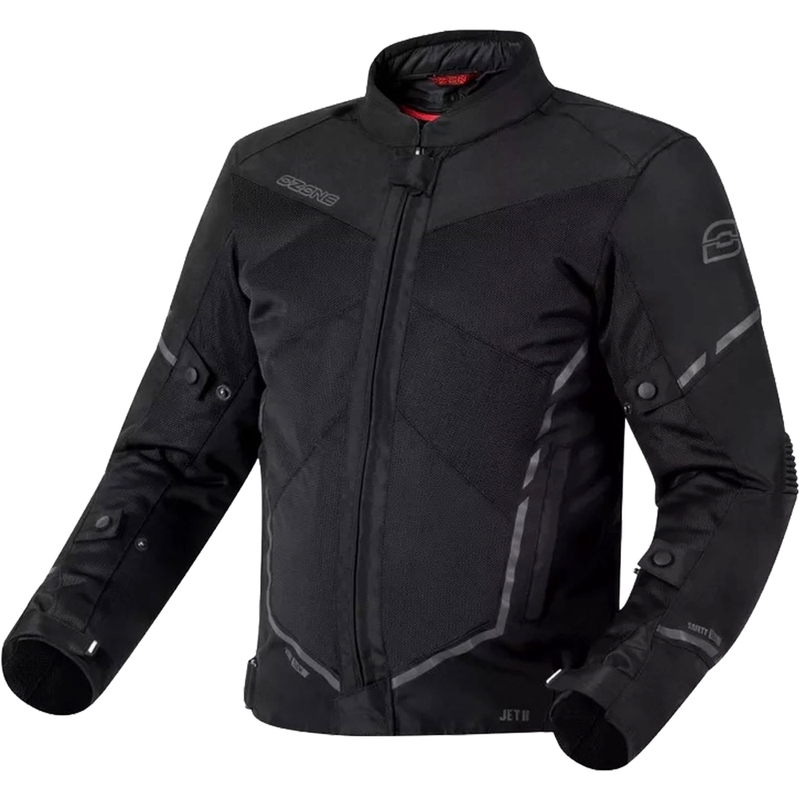 Veste moto Ozone Jet II noir soldes