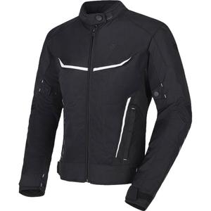 Veste de moto RSA Runway noire et blanche pour femmes