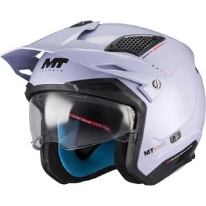 Casque de moto trial ouvert MT District SV S Soul C17 gris-noir