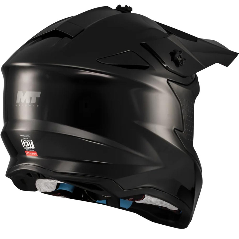 Casque de motocross MT Falcon S Pure A1 noir mat