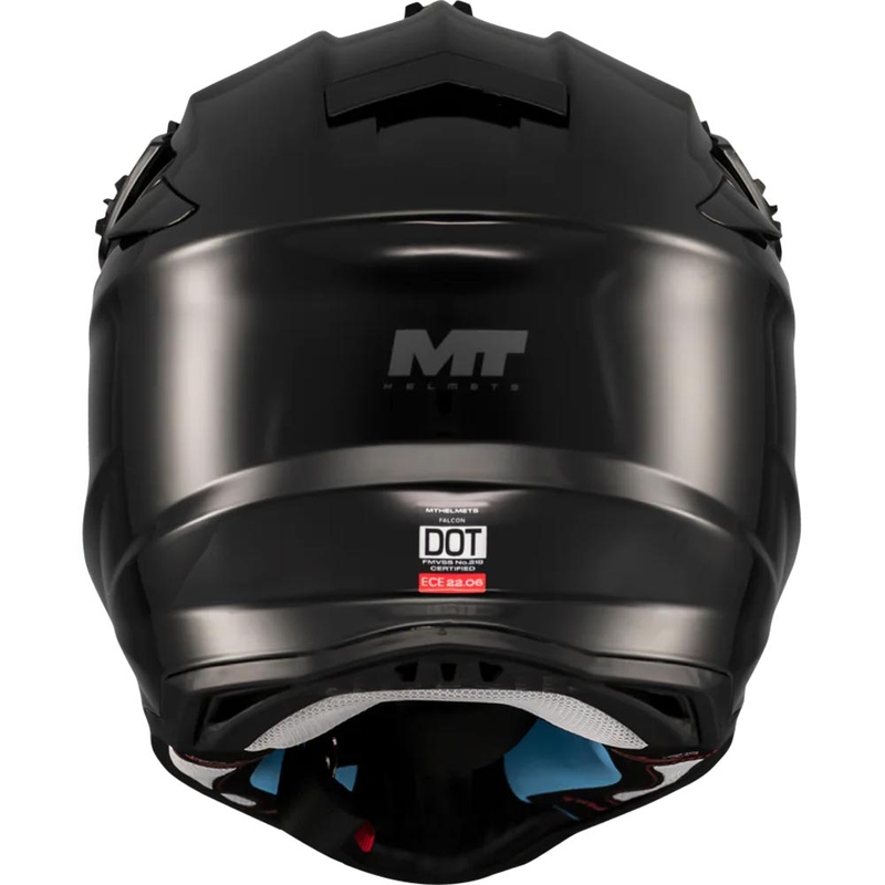 Casque de motocross MT Falcon S Pure A1 noir mat