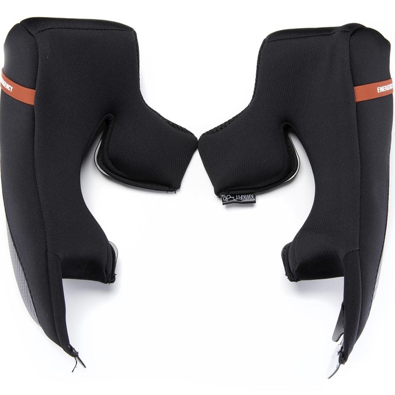 Mousses de joues noires pour casque de moto Scorpion EXO-1500 Air