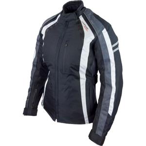 Veste moto femme Roleff Venedig noir-gris-blanc