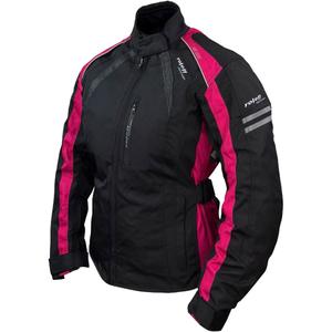 Veste moto femme Roleff Venedig noir-rose
