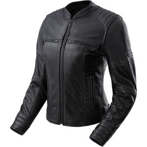 Veste de moto en cuir pour femmes Rebelhorn Hunter II Noir