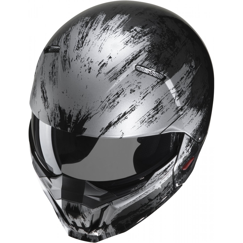 Casque jet avec masque HJC i20 Furia MC5 noir-gris - II. qualité