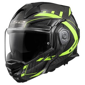 Casque de moto modulable LS2 FF901 Advant XC Future noir-jaune fluo - II. qualité