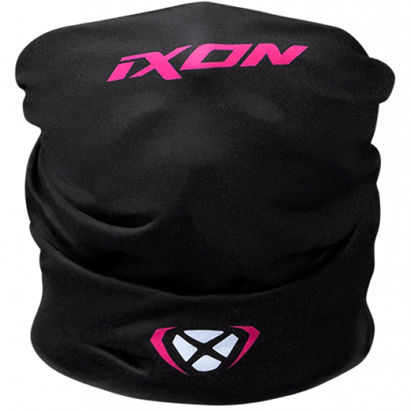 Écharpe moto multifonctionnelle IXON Void noir-blanc-rose