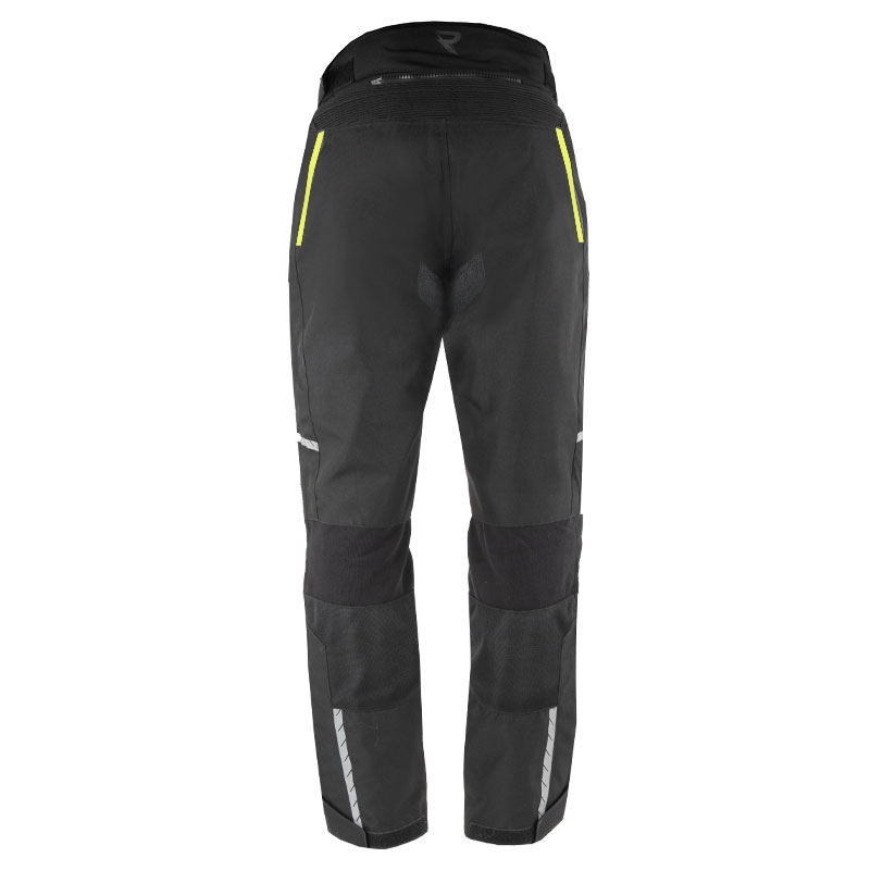 Pantalon de moto Street Racer Flex Air noir et jaune fluo - deuxième qualité - II. qualité