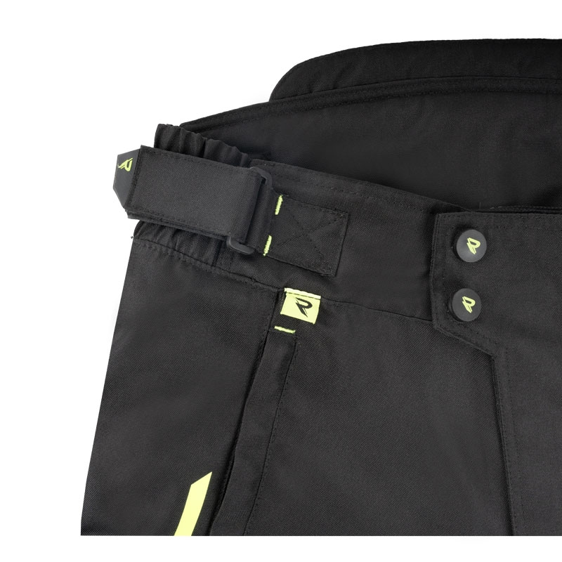 Pantalon de moto Street Racer Flex Air noir et jaune fluo - deuxième qualité - II. qualité