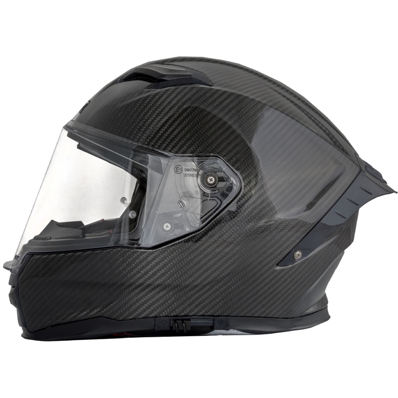 Casque intégral de moto Street Racer Titan Carbon noir - II. qualité
