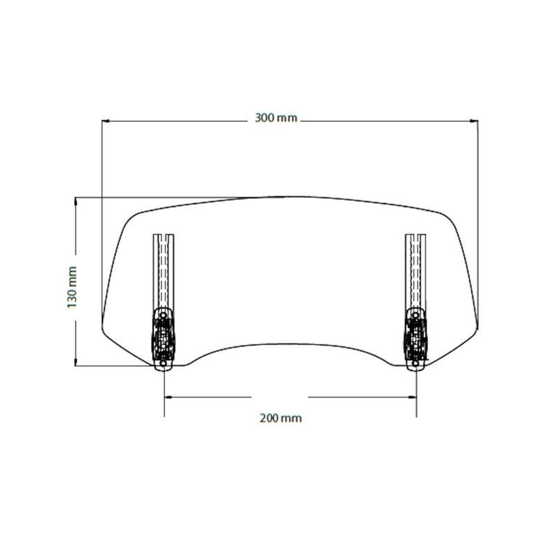 Plexiglas réglable PUIG 2.0, fixation par vis, transparent - II. qualité soldes
